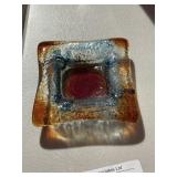 Art Glass Fused Trinket Dish
