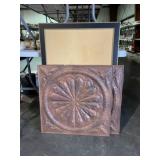 Pair of Wall Plaques & Ornate Frame Cork Board