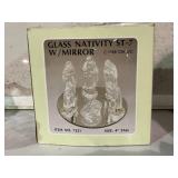 Glass Vintage Nativity Set