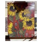 Acrylic Sunflowers Painting