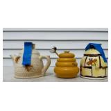 3 Honey Bee Jars