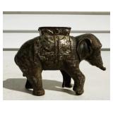 Cast Iron Elephant Bank
