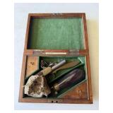 Archer Cased Flintlock Pistol w/Blade
