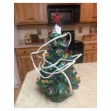 Vintage Ceramic Lighted Christmas Tree