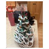 Vintage Ceramic Lighted Christmas Tree