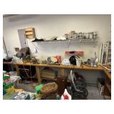 Tools & Misc. on East Wall of Garage