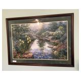 Large Framed Floral Print