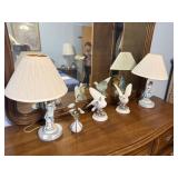 2 Figural Lamps & Misc. Dï¿½cor
