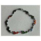 Enamel Vintage Footprints Bracelet