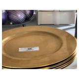 7 Gold Tone Plates