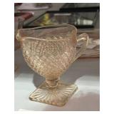 Pink Depression Glass Creamer