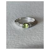 Sterling Silver Peridot Ring