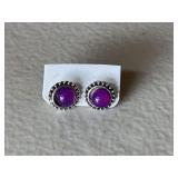 Estate Amethyst Earrings