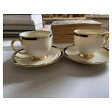 2 Sets Lenox Cups & Saucers
