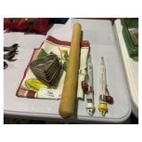 Vintage Thermometers & Kitchen Items