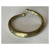 Vintage Brass Bangle Bracelet