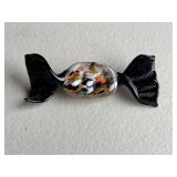 Vintage Murano Style Candy Brooch