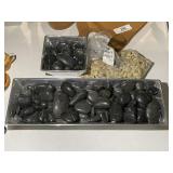 Decorative Dishes with Polished Stones