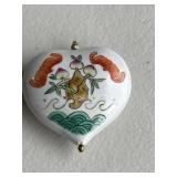 Hand Painted Vintage Asian Pendant