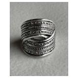 Large Retro Cigar Band Ring