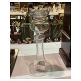 Large Blown Candleholders