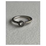 Sterling Silver Solitaire Ring