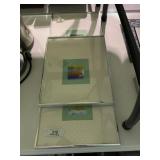 3 Framed Modern Artworks