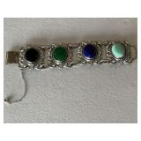 Sterling Silver Multi Gemstone Bracelet