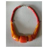 Vintage Baltic Amber Statement Necklace