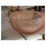 Pink Depression Glass Center Bowl