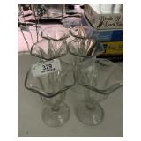 6 Soda Shop Sundae Glasses