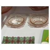 Pink Depression Glass Candy Dishes