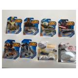 8 Star Wars Hot Wheels Die-Cast Vehicles
