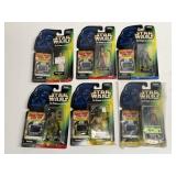 6 Star Wars Power of the Force Figures