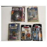 5 Star Wars Carded Figures & Watch Lot