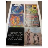 6 Star Wars Vinyl Record Lot w/ Kids Albums