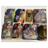 8 Star Wars Carded Figures & Watch Lot
