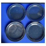4 Granite Ware Plates