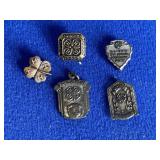 3 Sterling Silver 4-H Pins & Misc.