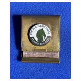 Souvenir Kentucky State Parks Solid Brass Matchboo