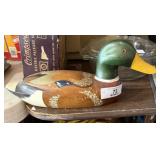 Carved Wood Mallard Duck Decoy