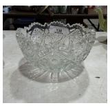 Large Cut Glass Crystal Bowl