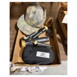 Lot of Flashlights & Camo Hat
