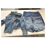 Lot of Blue Jean Clothing