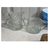 Crystal Cream & Sugar Dish