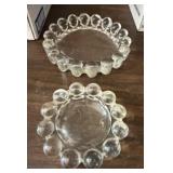 2 Glass Ashtrays
