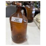 Vintage Purex Bleach Amber Bottle