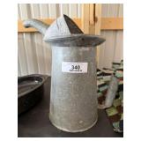 Vintage Galvanized Water Pitcher