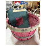 Vintage Apple Basket & Tablecloth