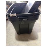 Four 20 Gallon Totes & Lids